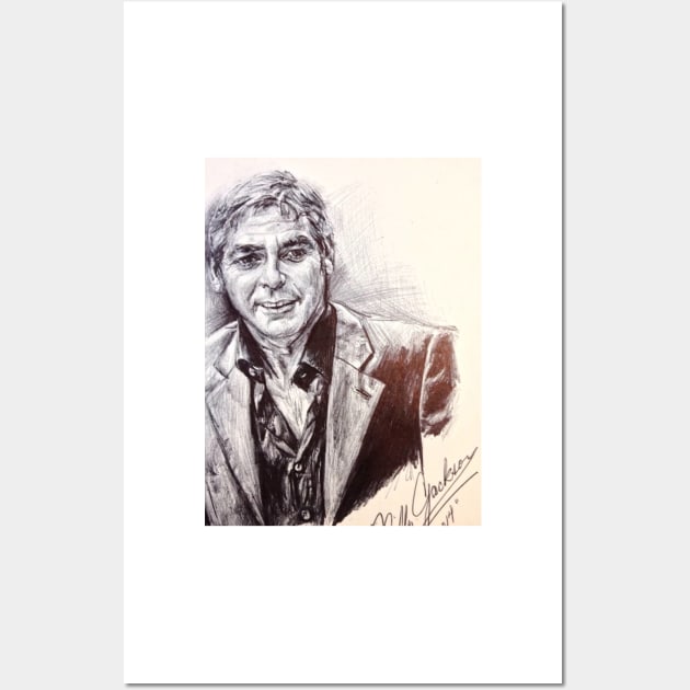 George Clooney Wall Art by billyhjackson86